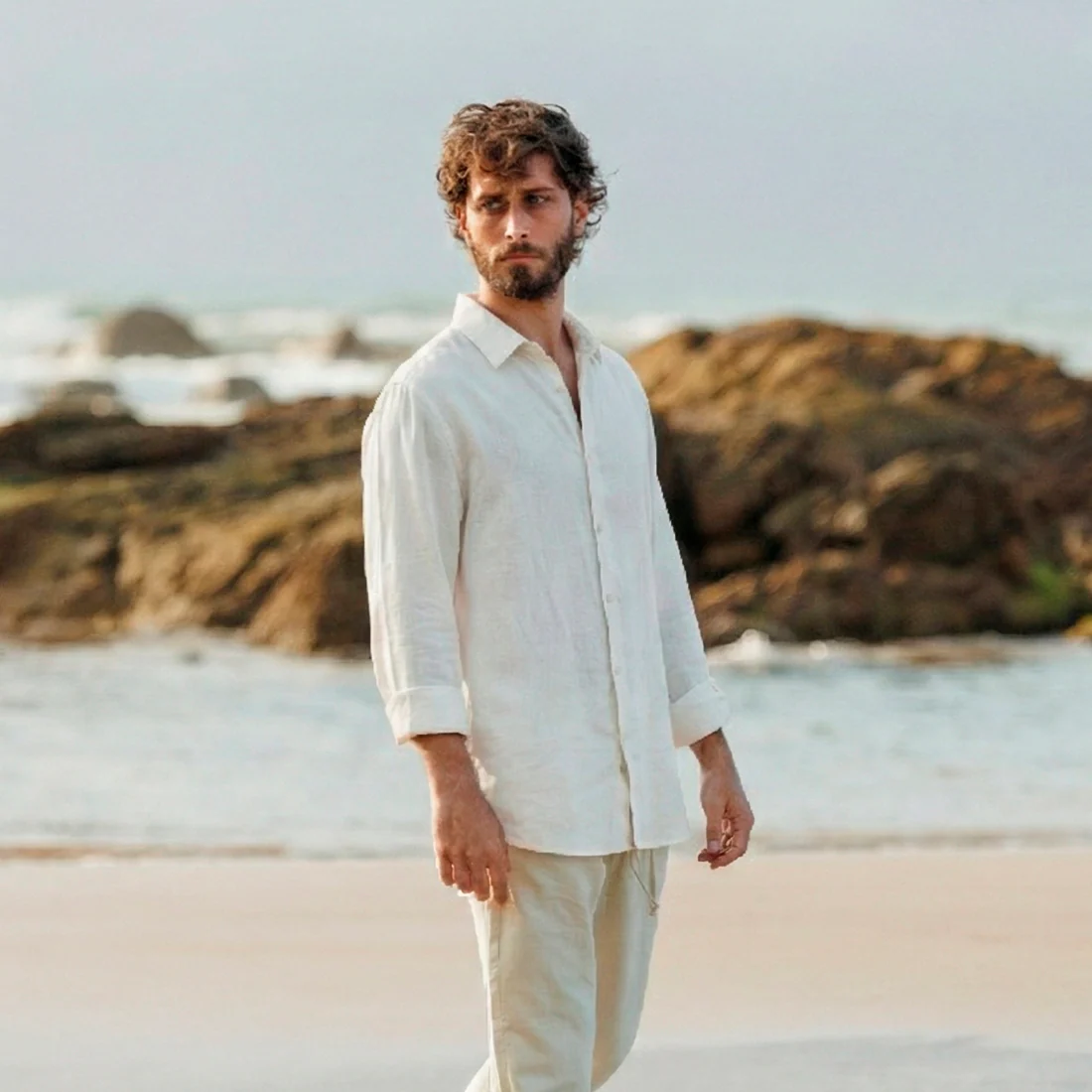 Camisa de Linho Minimal - Image 3