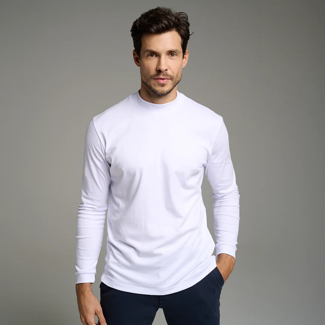 Camiseta Gola Alta Pima -  Manga Longa - Image 11