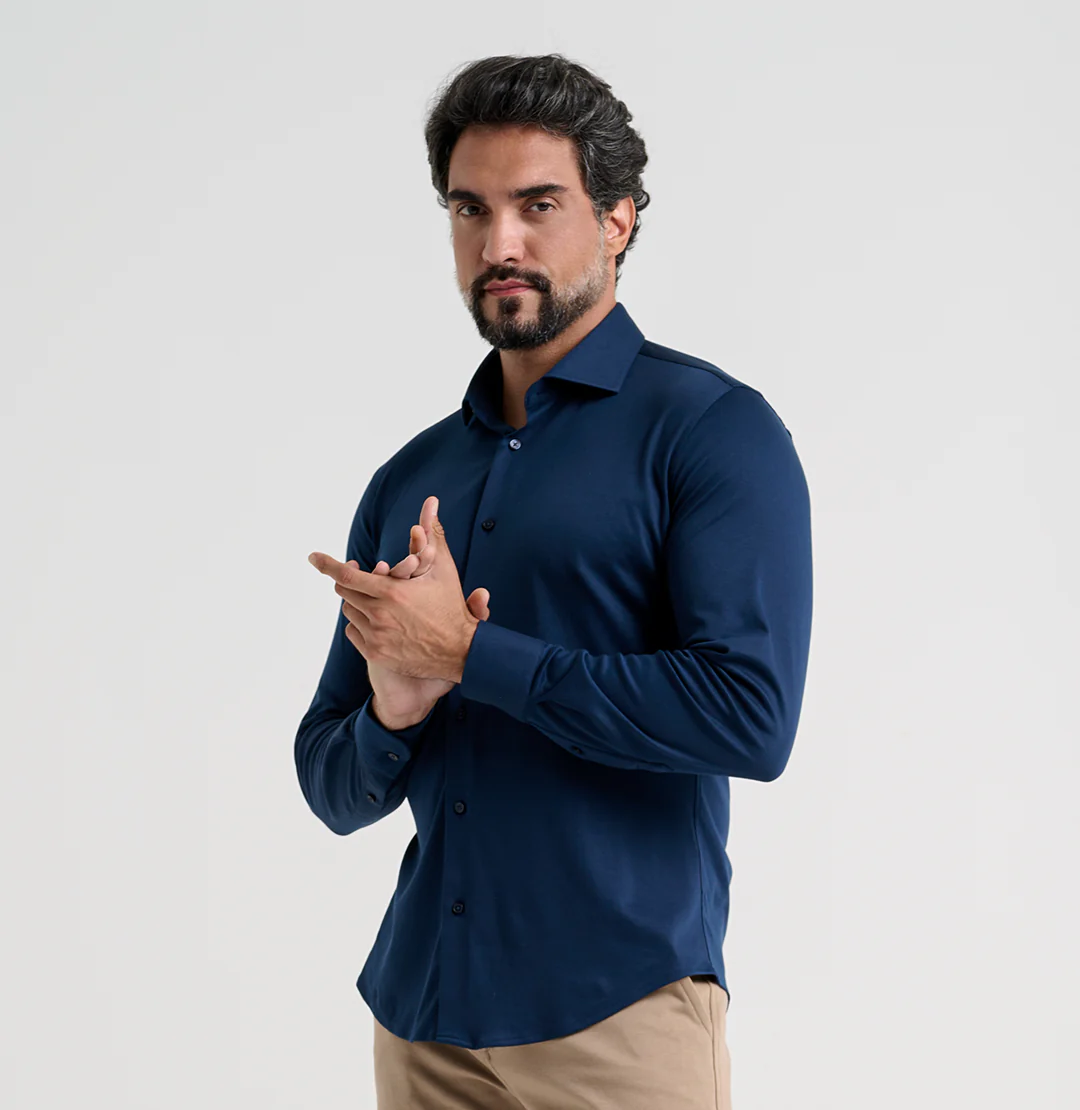 Kit 2x Camisa Social Malha - Image 3