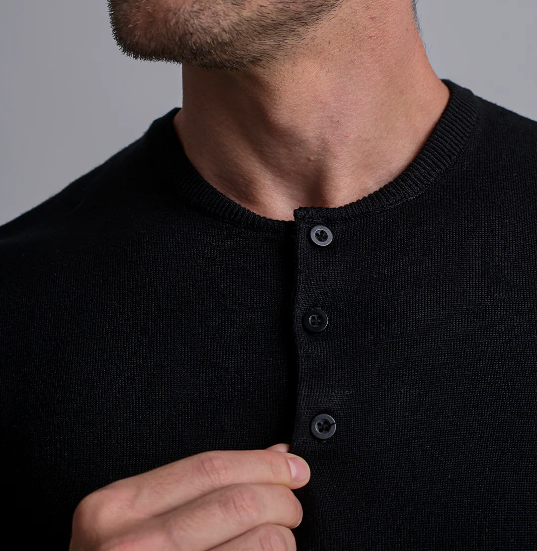 Kit 3x Camisa Henley Tricot Minimal - Image 3