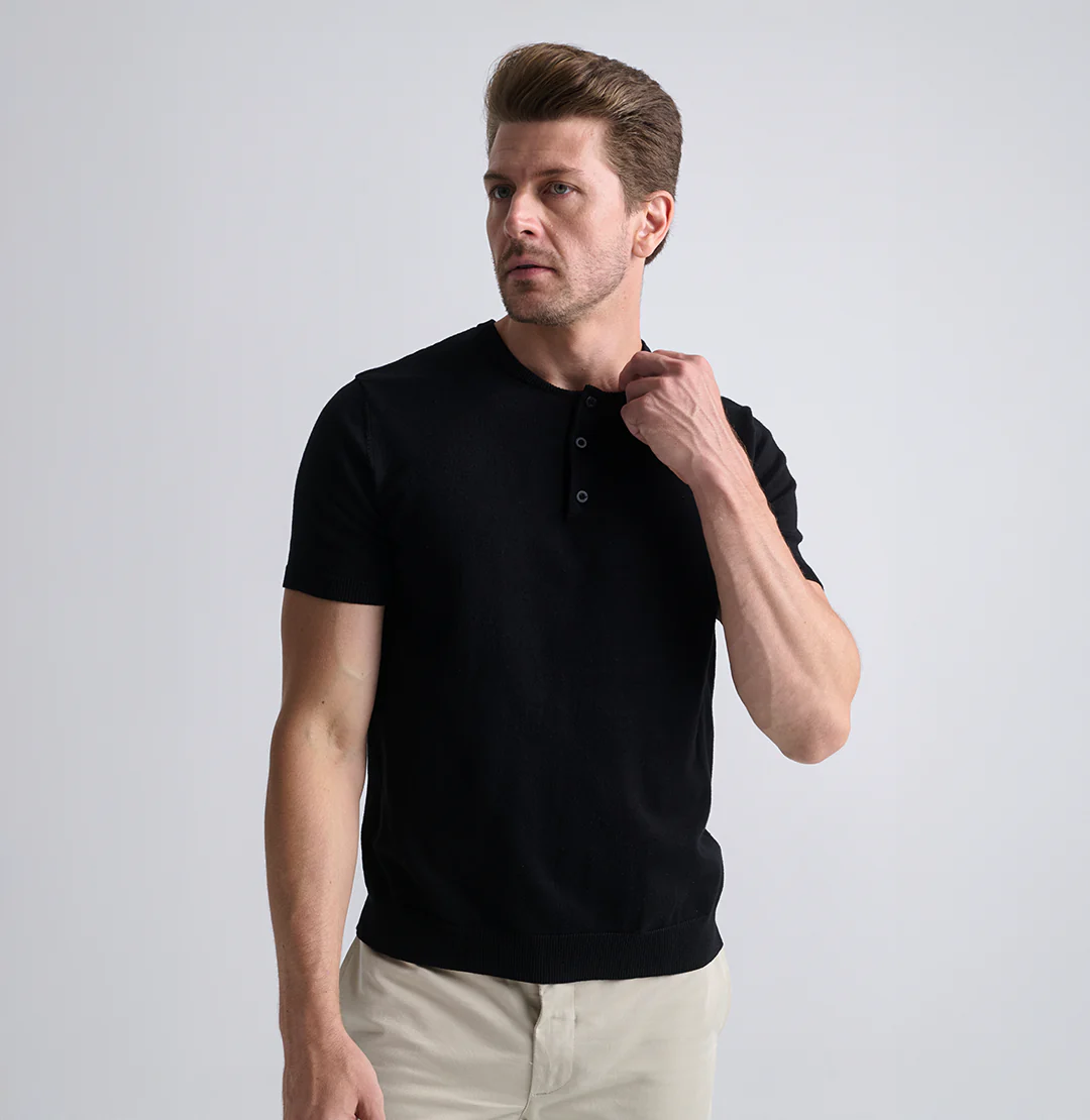 Kit 3x Camisa Henley Tricot Minimal - Image 7